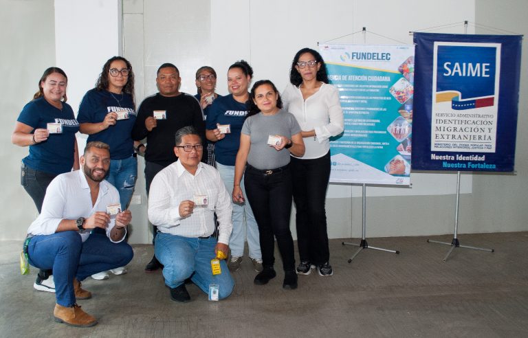 SAIME realiza jornada de cedulación para los trabajadores de Fundelec